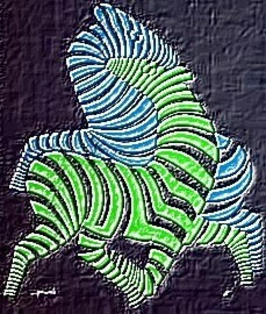 Vasarely mutiert - Hommage an V.V. (W.H. a&s-Bild).