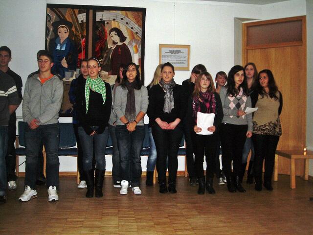 Die Schüler der 10. Klasse der Staatlichen Realschule Linz