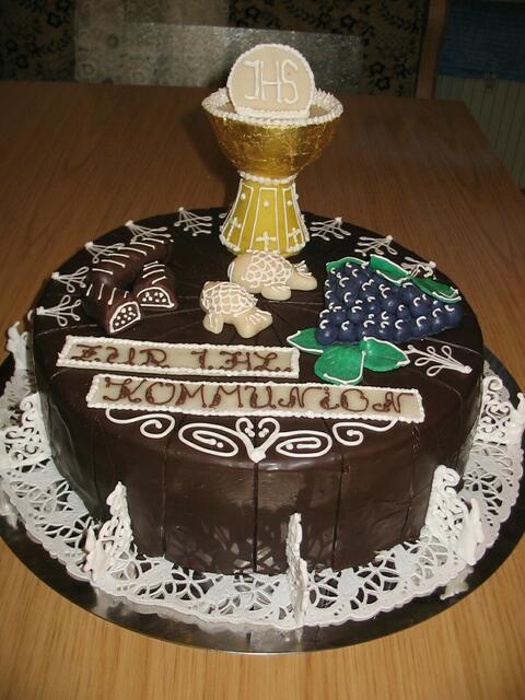 Kommuniontorte (auch das Gold ist essbar) © Dieter Elmer