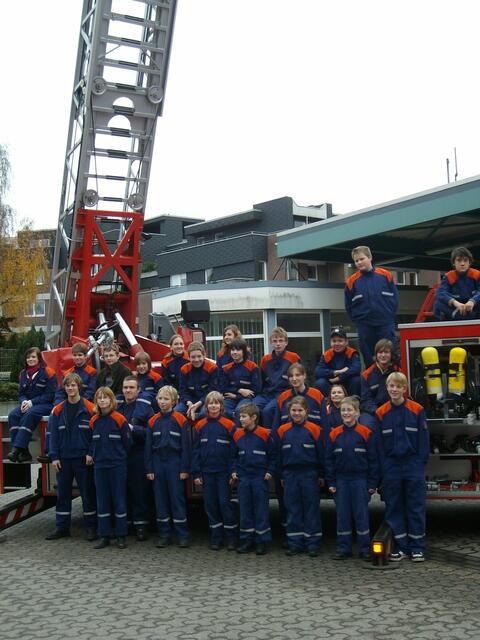 Die Mitglieder der Jugendfeuerwehren