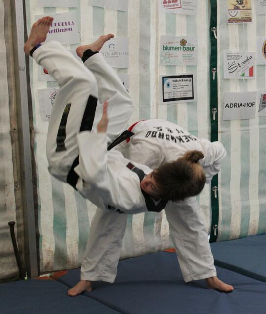 Vorführung beim Spendenlauf in Meitingen