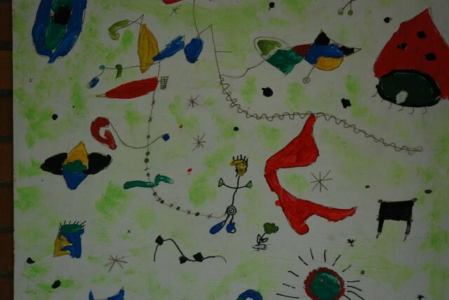 Ratsschule Berenbostel: kunst im flur     Miro   06