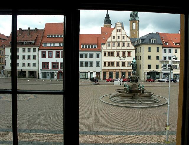 Fensterblick auf den Untermarkt