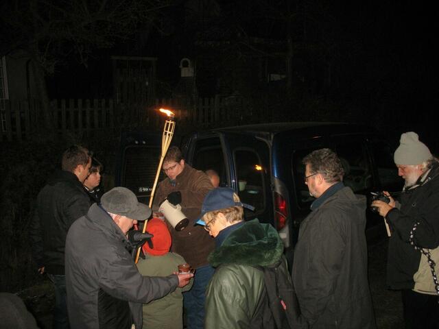 Am Kirchhainer Weg gabs Glühwein.
