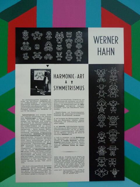 Manifest 1972 (Köln, Katalog) mit ars evolutoria. Siehe W.H.s Symmetriewerk: 12.2.1., Abb. 163a - 166. Oben 18 Zeichnungen abgeleitet aus "Urform" Tisch (163a). Ai Weiwei nutzt das Symmetrisationsprinzip; vgl. Möbel-Mutationen!