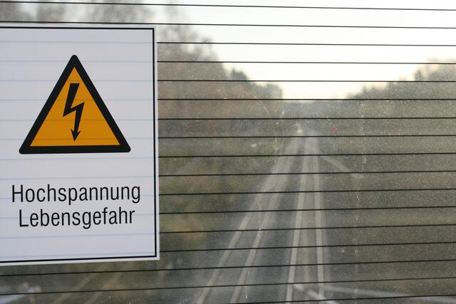 Die Bahnüberquerung.
