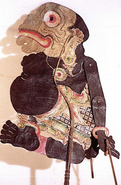 Schattenfigur aus Leder, Java