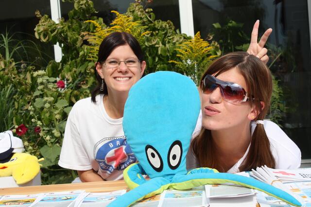 Beim Schulfest der Goetheschule