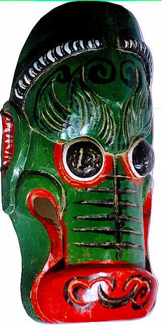 Krokodilsmaske aus Guizhou, Südchina