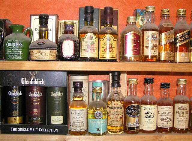Chequers, Bruichladdich, Balvenie, Johnnie Walker...