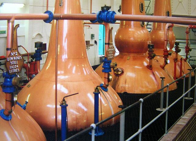 die Stills der Talisker Distillery