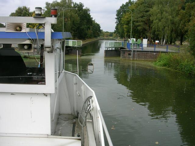 Die Schleuse ist für uns schon geöffnet