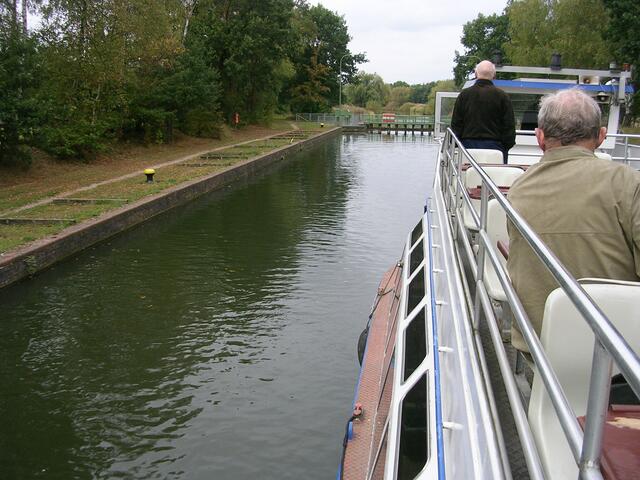 Einfahrt in die Schleuse