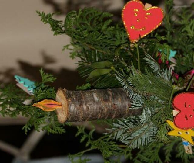 Eiskalte Adventskerze auch für KInder