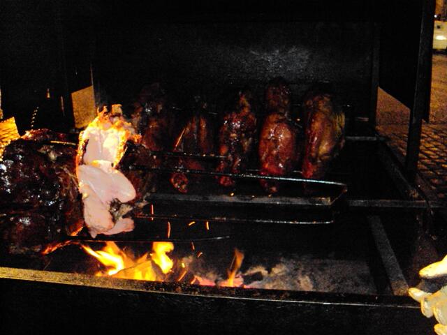 hier wird der "Prager Schinken" gebraten