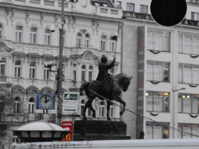 Reiterstatue am Wenzelsplatz