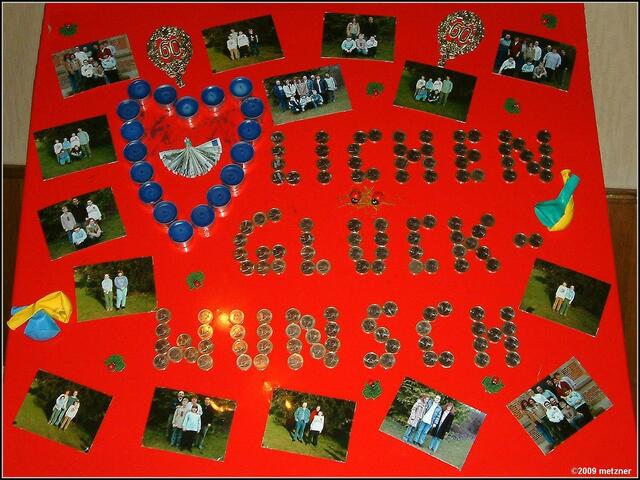 So sah es am Geburtstagsabend aus.