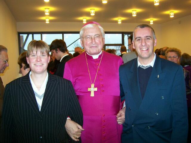 Bischof Mixa mit dem Ehepaar Tochtermann