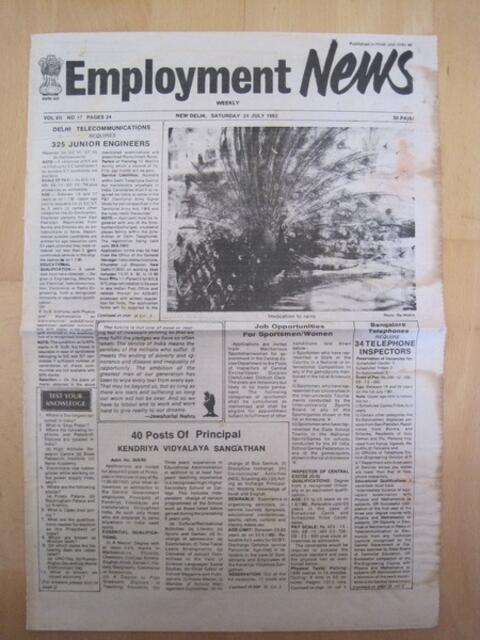 Employment News (New Delhi, Indien, 1982)