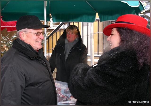 Ein heiteres Gespräch am Rande