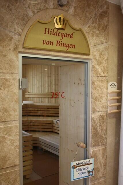 Eine von vier Saunen im Innenbereich der Therme