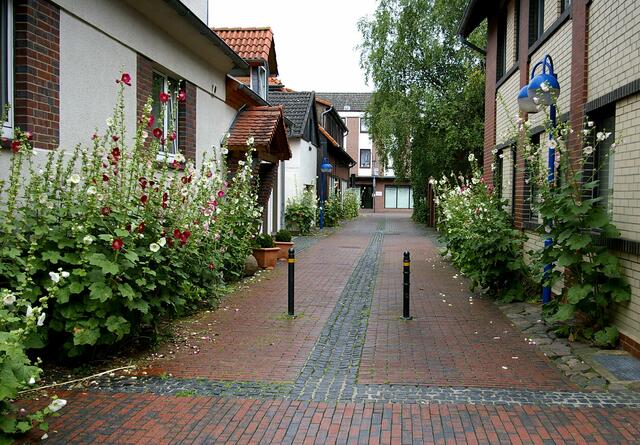die Schustergasse in Neustadt im Juli