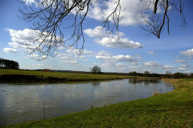 Die Leine bei Basse im März
