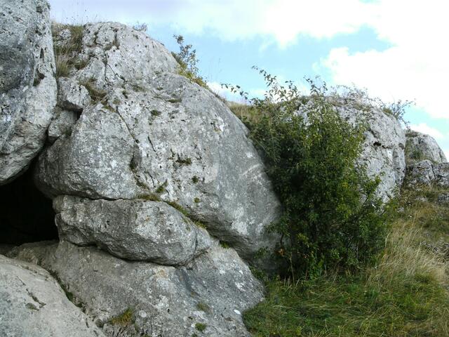 Seiten-Öffnung gr. Ofnet-Höhle