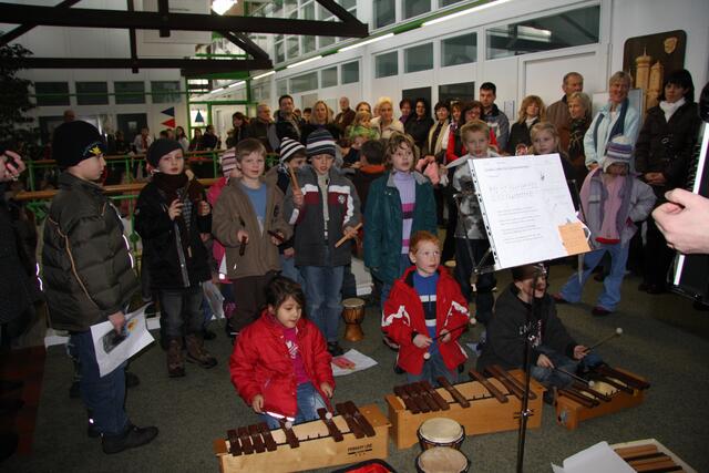 Trommeln und Glockenspiel