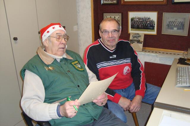 die beiden Auswerter D.Pinnow und S. Sonnenberg