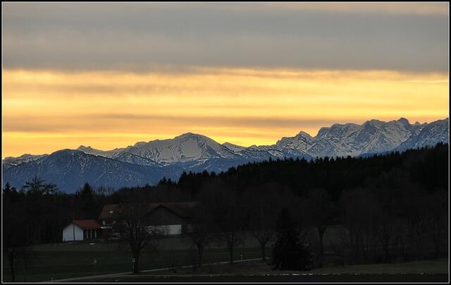 Fahrt richtung Weilheim