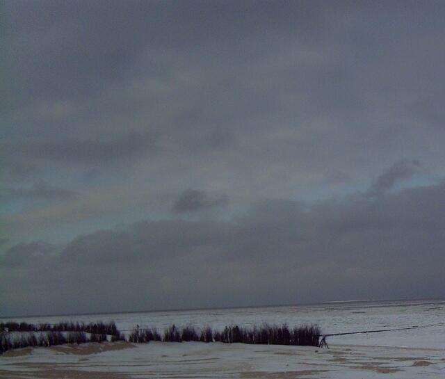 Nur Neuwerk am Horizont wurde in goldenes Licht getaucht.