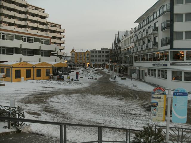 Strandstraße in Duhnen- hier fegt der Wind immer ordentlich durch