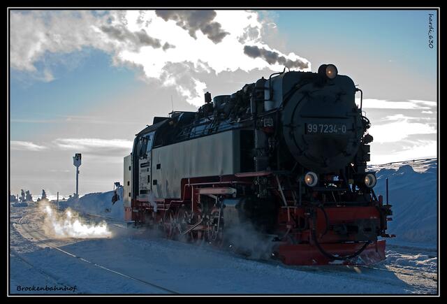 Dampflok der Brockenbahn