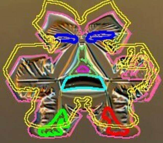 Biomorphe Eiskristall-Mutation. (a&s-Malerei)