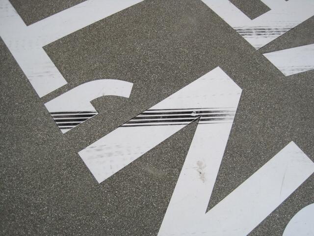 Spuren eines Treppenkletterers