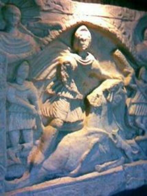 Mithras Skulptur / Mithraeum in Königsbrunn
