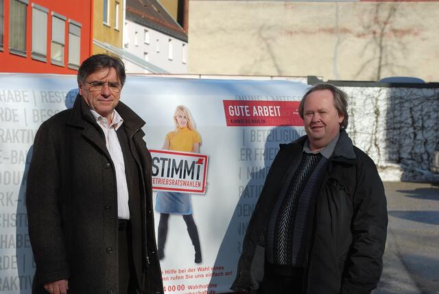 DGB Chef Jung und Orga-Sekretär Peitzsch