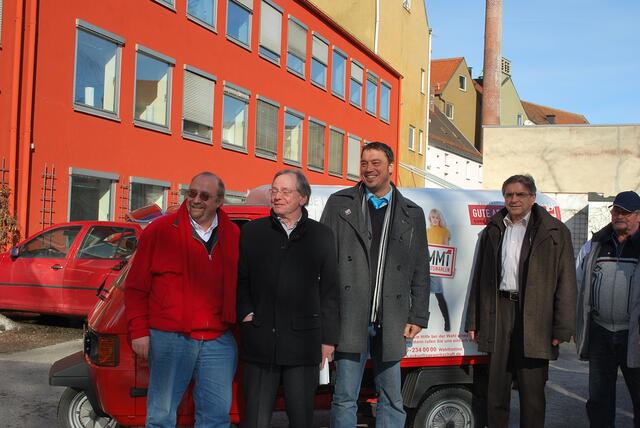 MdB Heinz Paula und MdL Dr. Linus Förster beide SPD, mit Gewerkschaftern