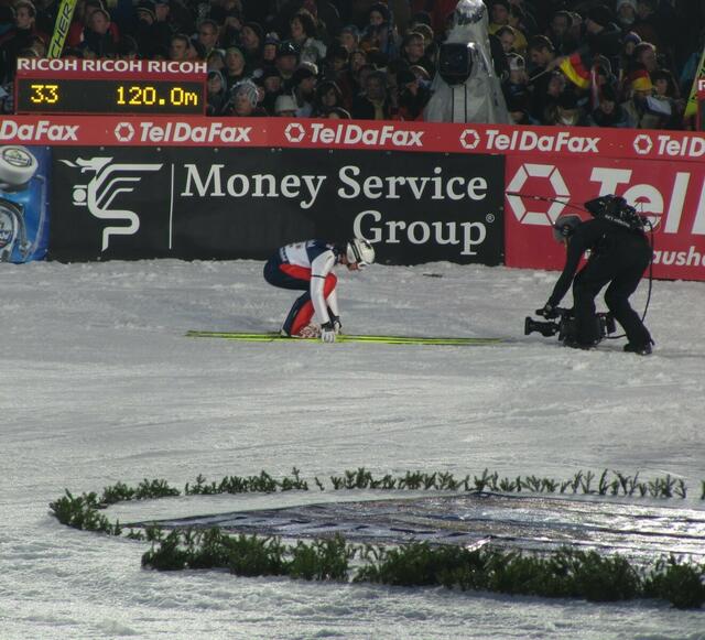 Ausziehen der Ski