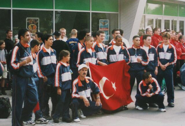 Türkische Nationalmannschaft mit Caouch Ali