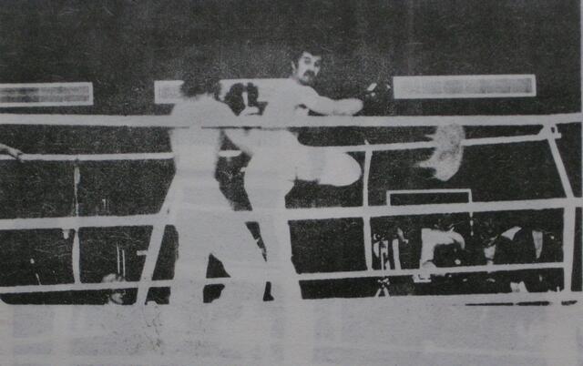 Ali im Ring in Düsseldorf (int. Deutsche Meisterschaft, WAKO)