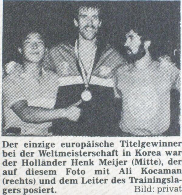Weltmeister mit Ali 1985