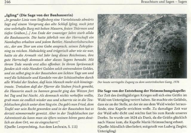 Auszug aus Sagen & Brauchtum | Foto: Dorfchronik Igling