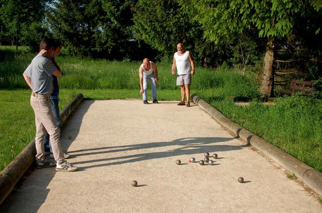 Neu am Kolpingsgarten ist die Boulanlage für jedermann