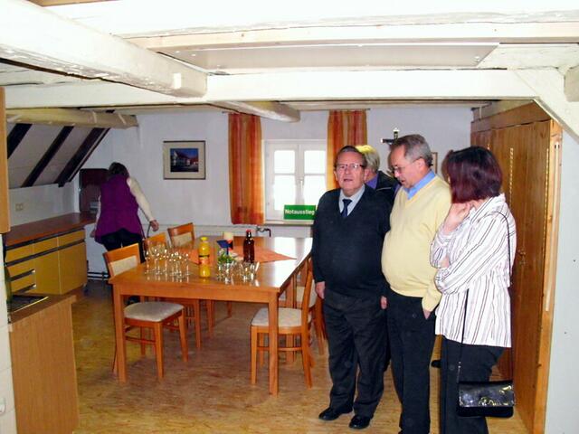 Das neue Kolpingzimmer wird eingeweiht