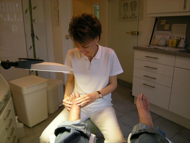 Aah, wie ist die Massage schön.