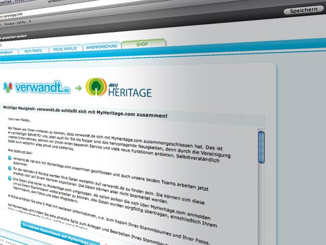 Startseite zum First-Class Online-Stammbaum