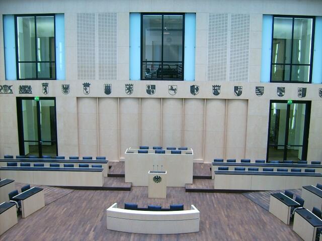 Der Plenarsaal des Bundesrates