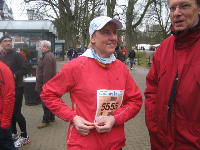 Birgit Walter vor dem Start